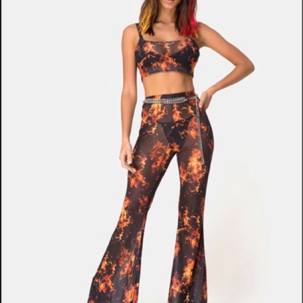 Flame Top and Pant set.